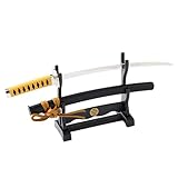 Samuraischwert Brieföffner, Mini-Katana mit Präsentationsständer, 21,1 cm, hergestellt in Japan...