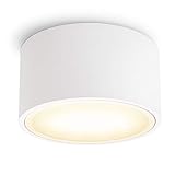 SSC-LUXon CELI-X LED Aufbauspot flach mit großer Leuchtfläche - LED GX53 mit 5W warmweiß 230V -...