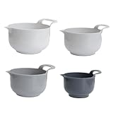 GRADENEVE 4 Teiliges Rührschüssel Set, Obst Und Gemüsewaschbecken, Rührschüssel Für Nudeln,...