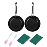 Mllepjdh Miniatur Pfannen Set Mit Antihaftbeschichtung 12 cm Mit Hitzebeständigem 2...