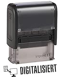 Selbstfärber Imprint 2/Lagertext – Digitalisiert - von Kaufhaus2010 – Office Stempel zur...