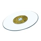 Lazy Susan Drehteller aus gehärtetem Glas, 300 kg Kapazität, drehbare Servierplatte für Küche...