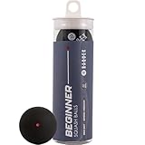 Raquex Squashbälle im 3er-Tube – 4 Geschwindigkeitsoptionen – Elite Doppelgelb, Intermediate...