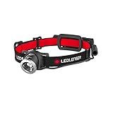 Ledlenser H8R, LED Stirnlampe, 600 Lumen, bis zu 120h Laufzeit, rotes Rücklicht, inkl. Akku,...