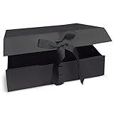 Verpackungswelt Geschenk-Box mit Deckel | 31 x 22 x 10 cm | Geschenk-Karton mit Magnet-Verschluss &...