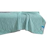 MLWSKERTY Weiche Atmungsaktive Steppdecke Einfach Zusammenklappbar Kompaktes Design Tagesdecke Für...