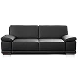 CAVADORE 2,5-Sitzer Sofa Corianne in Kunstleder / Kleines Leder-Sofa in hochwertigem Kunstleder und...