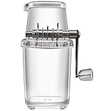 Evzvwruak Ice Crusher Manuelle Ice Crusher Machine1.25L EismüHle Ice-Cube Drinks...