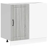 Vopese Küchenunterschrank Lucca Grau Sonoma Holzwerkstoff 86x46x81,5 cm - Stauraumoptimierung und...