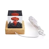 Sbyzm Atombombe Harz Lavalampe USB Nachtlicht Halloween Weihnachten Geschenke Schlafzimmer Tisch...