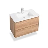 GOOM Badmöbel-Set, Waschbecken mit Unterschrank und optional Badezimmerspiegel. Waschtisch mit...