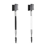 Augenbrauenbürste, 2 Stück Doppelendige Wimpernkamm, 2 in 1 Wimpernbürste, Augenbrauenpinsel,...