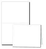 Grußkarten für Grußkarten, A2, 10,8 x 14 cm, Weiß, für Inkjet-/Laser-Drucker 100 Cards weiß