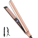 Glätteisen Haarglätter Ceramic Straight für glatte & glänzende Haare, 2 in 1 Glätteisen Locken...