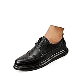 ETZRYSYB Lederschuhe für Herren, Freizeitschuhe, Lederschuhe, Design-Sneaker für Herren, flache...
