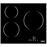 Glaskeramikkochfeld, IsEasy Glaskeramikkochfeld 3 platten, 60cm 5500W, Kochfeld mit 3 Kochzonen,...