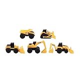 CatToysOfficial, CAT Little Machines Spielzeug Baustellenfahrzeuge Kinder mit 5 Teilen - Radlader,...