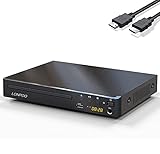 Kompakter DVD-Player für TV - HD DVD CD Player Codefree, mit HDMI (1080p HD Upscaling)/AV/Koaxial...