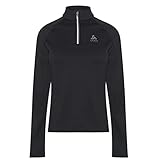 Odlo Fleecepullover Damen Besso I Midlayer mit Halbreißverschluss I Langarm Wandershirt Langarm...
