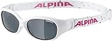 ALPINA Unisex - Kinder, FLEXXY KIDS Sonnenbrille, white-dots gloss, One size