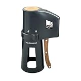 VB VIN BOUQUET FID 1486 Schwarzer Champagner-Korkenzieher mit Holzgriff, müheloses Öffnen von...