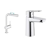 GROHE Minta - Einhand- Küchenarmatur & BauEdge | Badarmatur- Einhand-Waschtischbatterie, S-Size |...