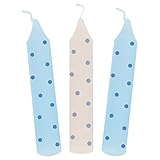 goki 60698 Geburtstagskerzen, gepunktet, 10 cm Ø 1,3 cm, blau (10er Pack)