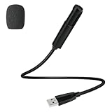 HOTUT USB Mikrofon, Mikrofon PC Klein Omnidirektionaler mit 360° Verstellbar Schwanenhals für PC...