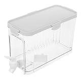 DIYEAH Kühlschrank Wasserspender mit Zapfhahn Großvolumiger Kaltwasserbehälter aus Kunststoff mit...