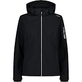 CMP - Damenjacke mit Kapuze und Reißverschluss, Schwarz, XL
