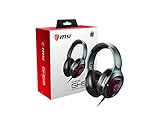 MSI IMMERSE GH50 GAMING HEADSET - Kopfhörer 7.1 Virtual Surround Sound, Vibrationssystem, 40mm...