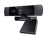 BMD Webcam 1080p / 30fps Full HD mit Dual Stereo Mikrofon für Video-Chats und Aufnahme, kompatibel...