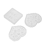 Beaupretty 3 Stück Teiliges Silikon Nagel Formen Design mit Muschel Kegelschnecke Motiven Flexible...