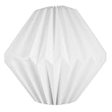 Alipis Faltbarer Lampenschirm Origami Papier 27X27X26Cm Weiß für Wohnzimmer Esszimmer Bar und...