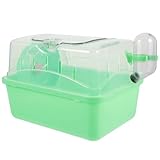 Abaodam Großer Hamsterkäfig mit Rundum Dach Tragbarer Kunststoff Käfig für Kleine Tiere...