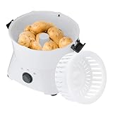 85 W Kartoffelschälmaschine,Reiner Kupfermotor,Schälzeit 2-4min,Kapazität 1.76lbs...