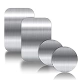 YGKJ 3M Kleber Metallplatte, 4 Stück Metallplättchen Selbstklebend Set für Magnet kfz Handyhalter...