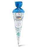 goldbuch 93 216 Geschwistertüte ganz viel Glück, Schultüte mit Skizzen-Muster, Lackkarton,...