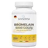 Bandini® Bromelain 10000 F.I.P/g | 5000 GDU/g | Starke Detox Entwässerung | 200...