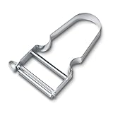 Victorinox Sparschäler STAR, Kartoffelschäler, Zweischneidig mit Pendelklinge, Extra Scharf,...