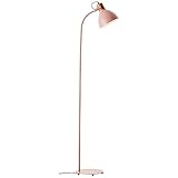 Brilliant Erena Standleuchte 1,5m hellrosa Metall/Holz Fußschalter 1x A60, E27, 40 W, Geeignet für...
