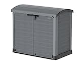 Duramax Cedargrain StoreAway 1200L Gartenhaus aus Kunststoff / Bogendeckel, Mülltonnenbox,...