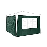 Relaxdays Pavillon-Seitenteile 2-er Set für 3 x 3 m Pavillons Seitenwand mit Fenster für...