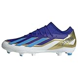 adidas Unisex X Crazyfast.3 Fg Messi Sneaker, Dark Blue/Silver Met./Semi Flash Aqua, 42 EU