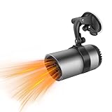 Auto-Heizung mit Halterung, 12V 150W 2-in-1 Heizlüfter zum Heizen & Kühlen, elektrischer...