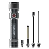 Ledlenser Workers Friend 4 in 1 Led Taschenlampe | Taschenlampe Led aufladbar 280 Lumen | Survival...