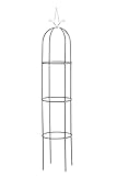 CLP Rosensäule Romantika V2 aus Metall | Witterungsbeständige freistehende Ranksäule |...