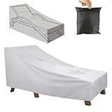 hifrom Abdeckung Gartenliege Wasserdicht Abdeckplane, 210D Oxford Schutzhülle Gartenmöbel...