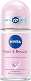 NIVEA Pearl & Beauty Deo Roll-On, Antitranspirant Roller schützt 72h vor Schweiß und...