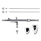 Gaahleri Airbrush-Set, Airbrush-Pistole, Dual-Action-Schwerkraft, 1/2 & 1/4 oz Flüssigkeitsbecher,...